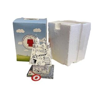 Peanuts Westland Doghouse Days Summer Snoopy Woodstock Thank You Mr. Schulz 8641